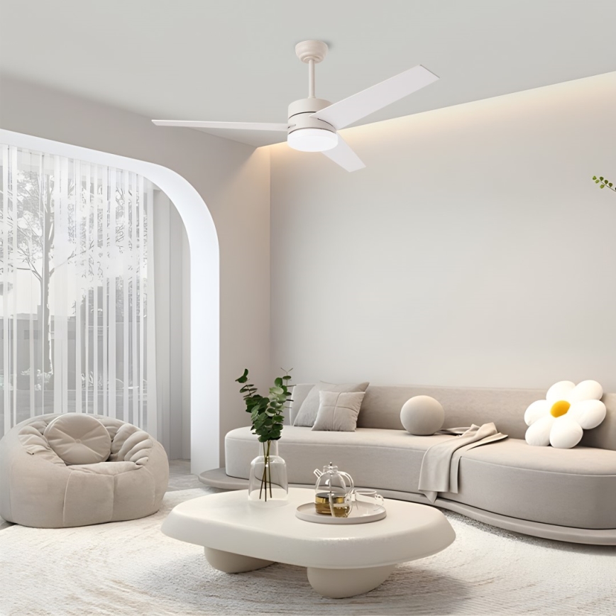 Immax NEO 07284L - LED+CCT Dimmable Ceiling Fan VARIABLE LED/24W/230V 3000/4000/6000K Wi-Fi Tuya + remote control