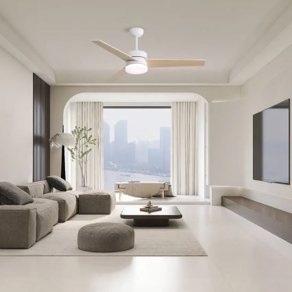 Immax NEO 07284L - LED+CCT Dimmable Ceiling Fan VARIABLE LED/24W/230V 3000/4000/6000K Wi-Fi Tuya + remote control