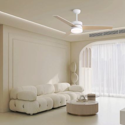 Immax NEO 07284L - LED+CCT Dimmable Ceiling Fan VARIABLE LED/24W/230V 3000/4000/6000K Wi-Fi Tuya + remote control