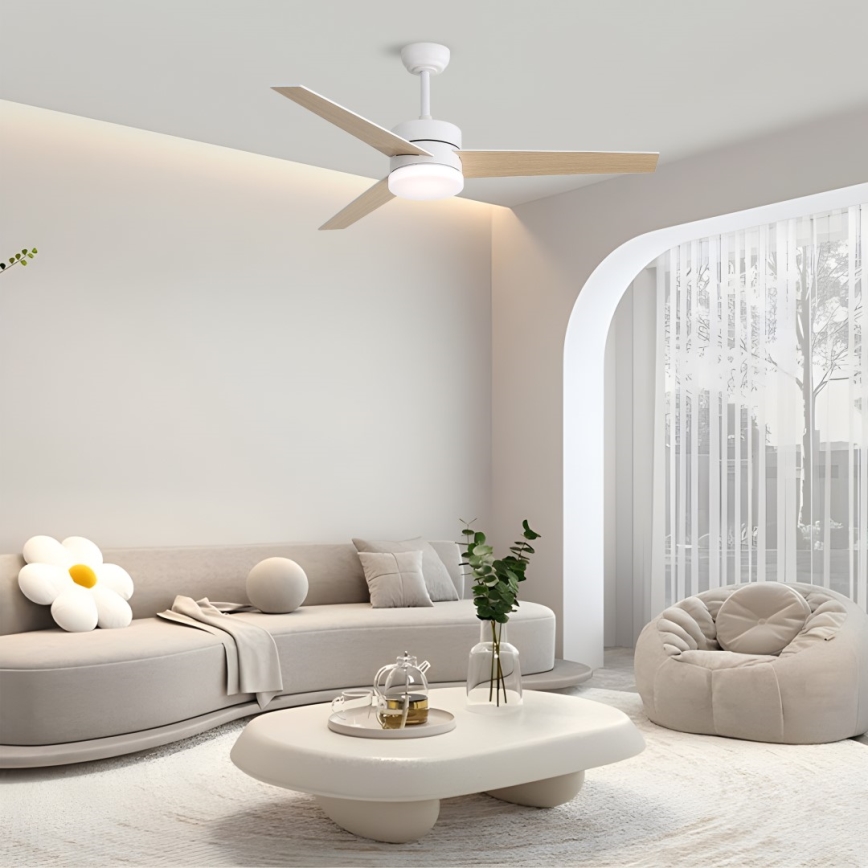 Immax NEO 07284L - LED+CCT Dimmable Ceiling Fan VARIABLE LED/24W/230V 3000/4000/6000K Wi-Fi Tuya + remote control