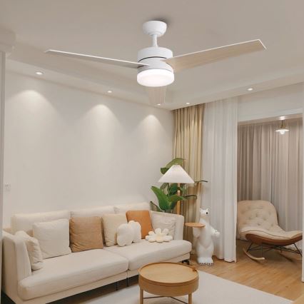 Immax NEO 07284L - LED+CCT Dimmable Ceiling Fan VARIABLE LED/24W/230V 3000/4000/6000K Wi-Fi Tuya + remote control