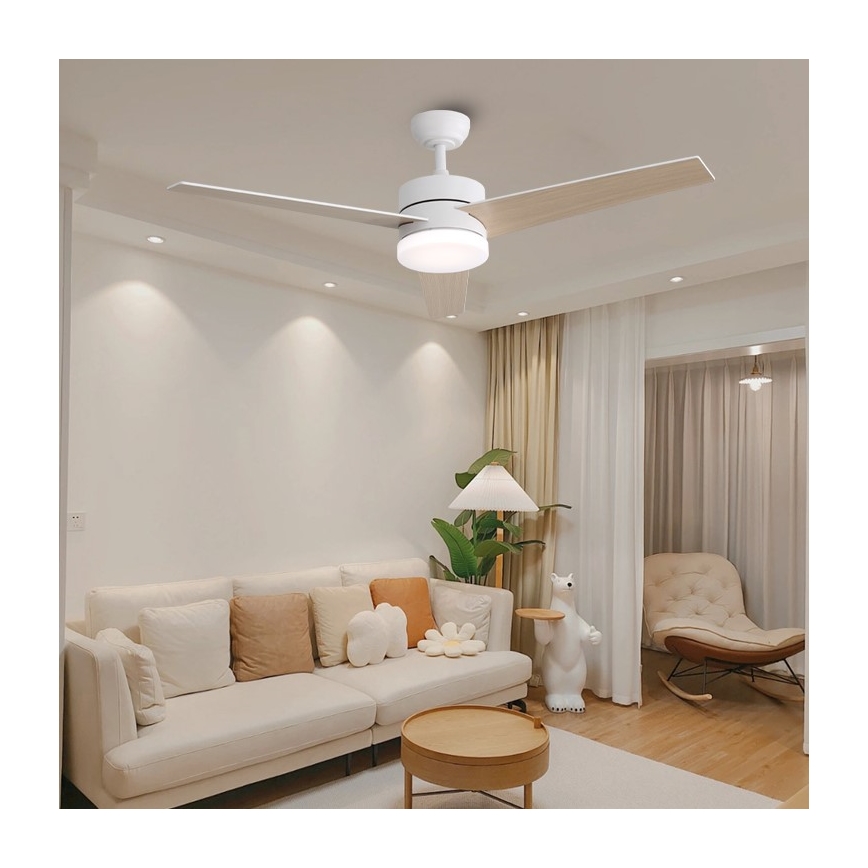 Immax NEO 07284L - LED+CCT Dimmable Ceiling Fan VARIABLE LED/24W/230V 3000/4000/6000K Wi-Fi Tuya + remote control
