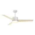 Immax NEO 07284L - VARIABLE LED+CCT Dimmable Ceiling Fan, LED 24W/230V, 3000/4000/6000K, Tuya Wi‑Fi, Ø 132 cm + Remote Control