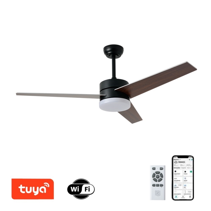 Immax NEO 07285L - LED+CCT Dimmable ceiling fan VARIABLE LED/24W/230V 3000/4000/6000K Wi-Fi Tuya Ø 132 cm + remote control