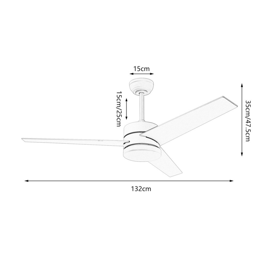 Immax NEO 07285L - LED+CCT Dimmable ceiling fan VARIABLE LED/24W/230V 3000/4000/6000K Tuya Wi-Fi + remote control