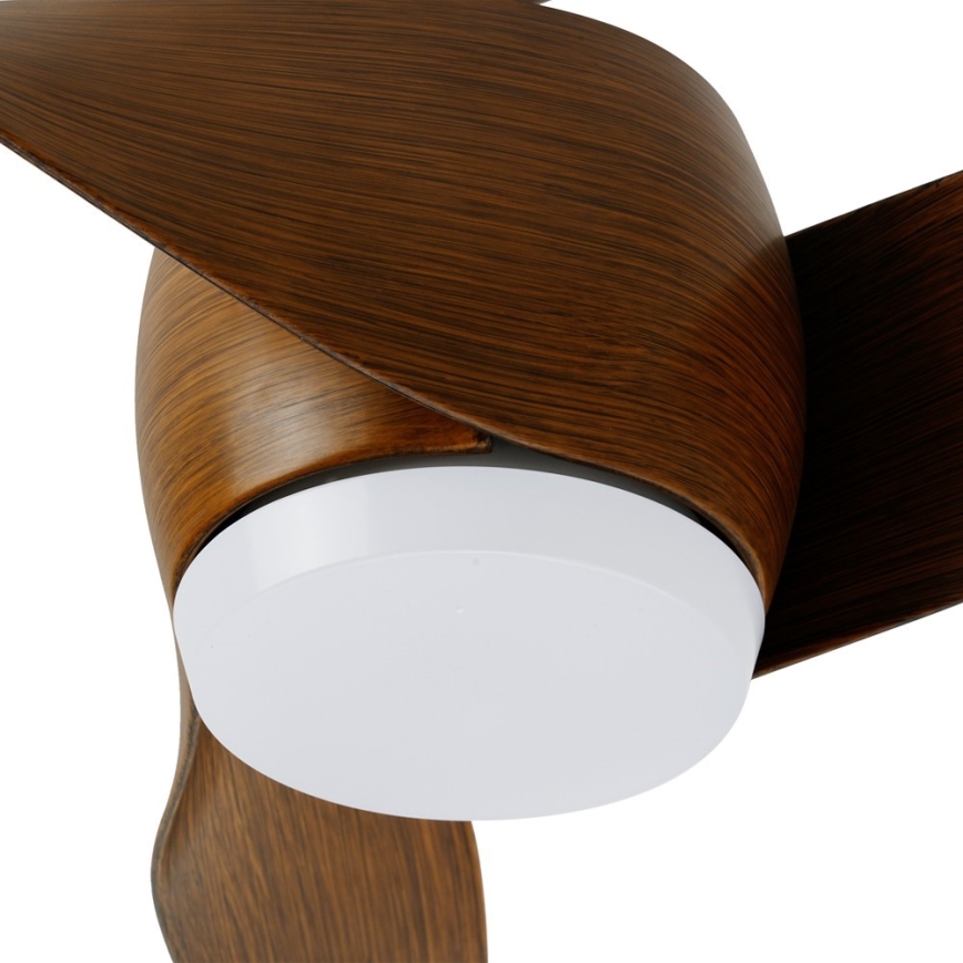 Immax NEO 07286L - LED Dimmable ceiling fan WAVE LED/18W/230V Wi-Fi Tuya brown + remote control