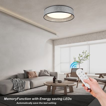 Immax NEO 07287L - LONA Dimmable LED + CCT Ceiling Light LED/36W/230V 3000–6000K Tuya Wi‑Fi Ø 45.5 cm + Remote Control