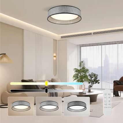 Immax NEO 07287L - LONA Dimmable LED + CCT Ceiling Light LED/36W/230V 3000–6000K Tuya Wi‑Fi Ø 45.5 cm + Remote Control