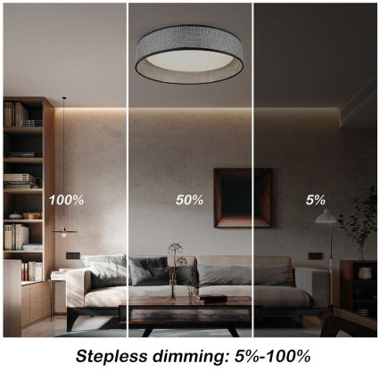 Immax NEO 07287L - LONA Dimmable LED + CCT Ceiling Light LED/36W/230V 3000–6000K Tuya Wi‑Fi Ø 45.5 cm + Remote Control
