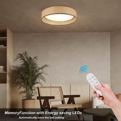 Immax NEO 07288L - LED+CCT Dimmable Ceiling Light LONA LED/36W/230V 3000–6000K Tuya Wi‑Fi Ø 45.5 cm + Remote Control