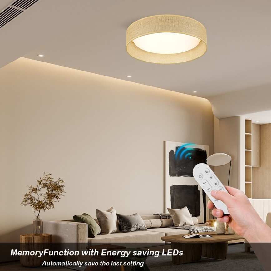 Immax NEO 07289L - LED+CCT Dimmable Ceiling Light LONA LED/36W/230V 3000-6000K Wi-Fi Tuya Ø 45.5 cm + Remote Control