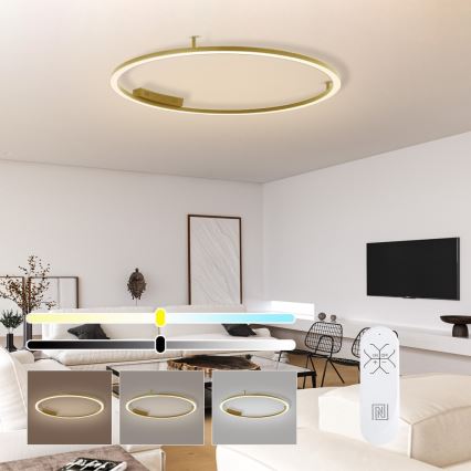 Immax NEO 07290-120G - FINO LED Dimmable CCT Ceiling Light LED/55W/230V 2700–6500K Tuya Ø 120 cm with Remote Control