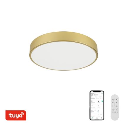 Immax NEO 07292L - Dimmable LED ceiling light NEO LITE SEMPLICI LED/36W/230V 3000–6000K Ø 40 cm Wi‑Fi Tuya gold + remote control
