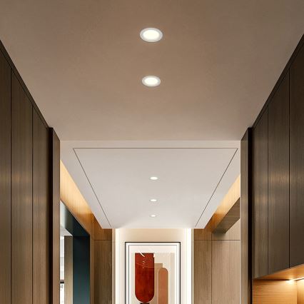 Immax NEO 07294L - LED Dimmable Recessed Downlight DOWN LED/12W/230V Wi‑Fi Tuya Ø 12 cm White