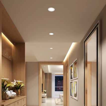 Immax NEO 07294L - LED Dimmable Recessed Downlight DOWN LED/12W/230V Wi‑Fi Tuya Ø 12 cm White