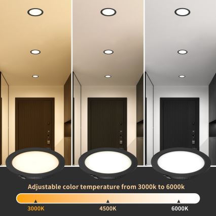 Immax NEO 07294L - LED Dimmable Recessed Downlight DOWN LED/12W/230V Wi‑Fi Tuya Ø 12 cm White