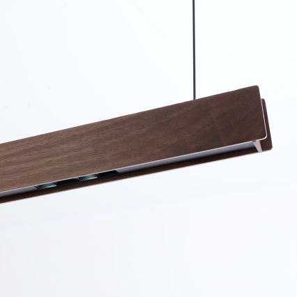 Immax NEO 07302L - LED Dimmable pendant light on cable MADEIRA LED/44W/230V Wi-Fi Tuya 202 cm walnut + remote control