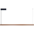 Immax NEO 07304L - Dimmable LED pendant light on cable MADEIRA LED/33W/230V Tuya Wi‑Fi 152 cm oak + remote control