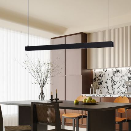 Immax NEO 07306L - LED Dimmable Pendant on Cable MADEIRA LED/26W/230V Tuya Wi-Fi 122 cm Black + Remote Control