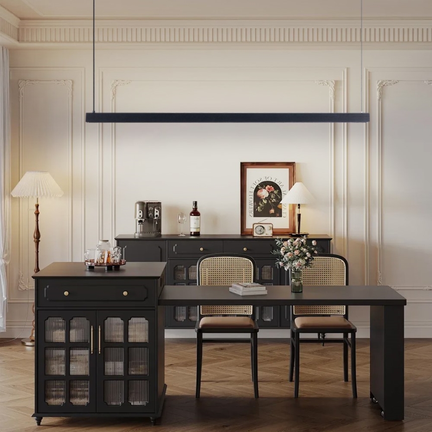 Immax NEO 07307L - MADEIRA Dimmable LED Cable Pendant Light LED/33W/230V Tuya Wi‑Fi 152 cm Black + Remote Control