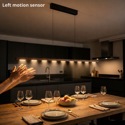 Immax NEO 07309L - MADEIRA LED Dimmable Cable Pendant with Sensor LED/37W/230V 157 cm Walnut