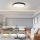 Immax NEO 07313L - LED Dimmable Ceiling Light SEMPLICI LED/96W/230V Ø 80 cm Tuya Wi‑Fi Black + Remote Control