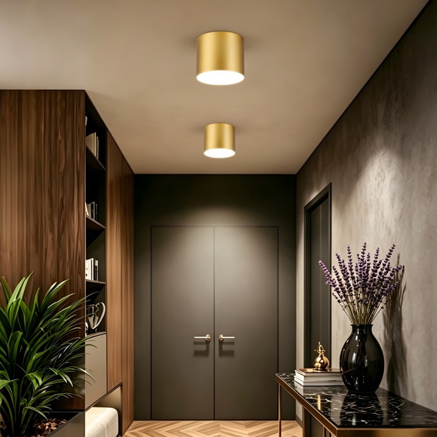 Immax NEO 07318L - RONDATE Dimmable LED Ceiling Light, 32W, 230V, Ø 16.5 cm, Tuya Wi‑Fi, Gold