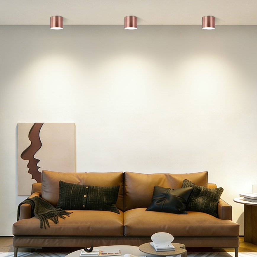 Immax NEO 07319L - LED Dimmable ceiling light RONDATE LED/18W/230V dia. 11.5 cm Wi-Fi Tuya Rose Gold