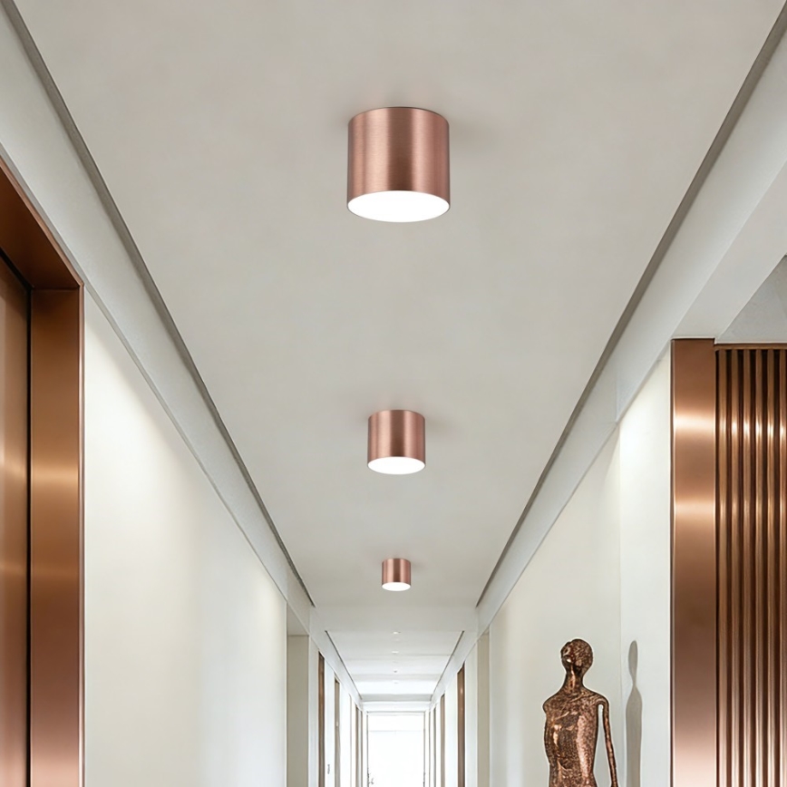 Immax NEO 07319L - LED Dimmable ceiling light RONDATE LED/18W/230V dia. 11.5 cm Wi-Fi Tuya Rose Gold