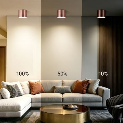 Immax NEO 07320L - RONDATE LED Dimmable Ceiling Light LED/32W/230V Ø 16.5 cm Tuya Wi-Fi, Rose Gold