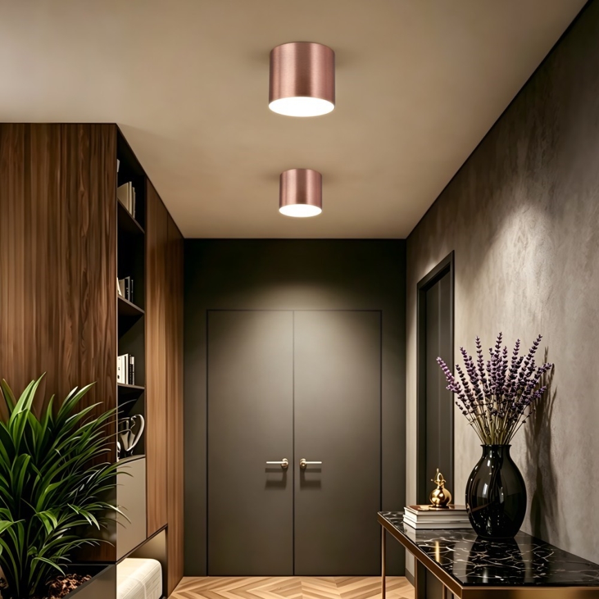 Immax NEO 07320L - RONDATE LED Dimmable Ceiling Light LED/32W/230V Ø 16.5 cm Tuya Wi-Fi, Rose Gold