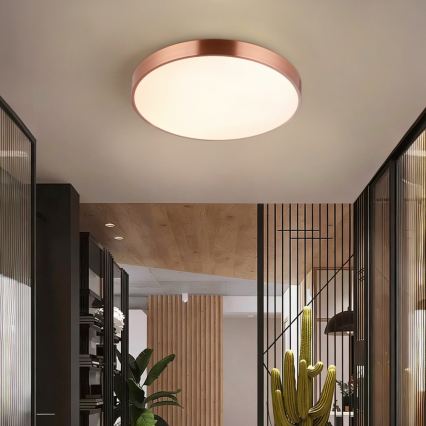Immax NEO 07321L - NEO LITE SEMPLICI Dimmable LED Ceiling Light LED/36W/230V Ø 40 cm, Copper Finish + Remote Control