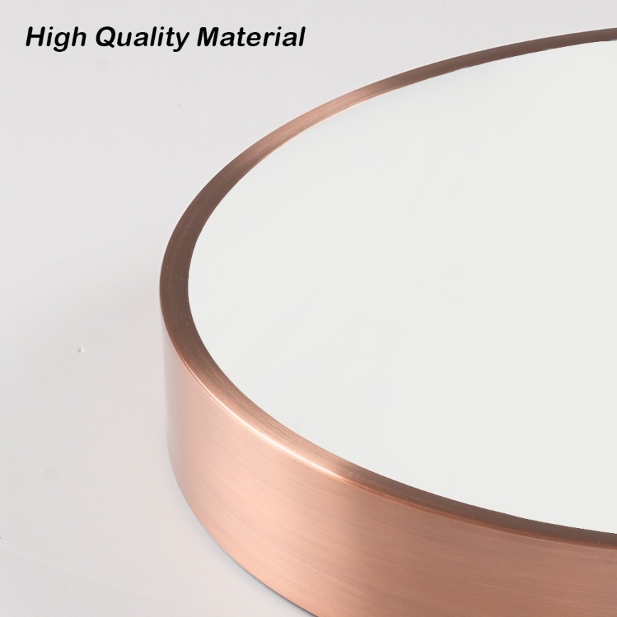 Immax NEO 07323L - Dimmable LED ceiling light SEMPLICI LED/96W/230V dia. 80 cm Wi-Fi Tuya rose gold + remote control