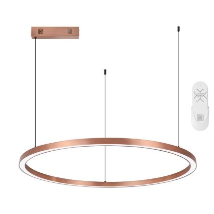 Immax NEO 07327L - FINO LED Dimmable Pendant Lamp on Cable LED/55W/230V, 80 cm, Rose Gold, Tuya + Remote Control