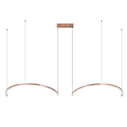 Immax NEO 07328L - FINO LED Dimmable Cable Pendant Lamp LED/72W/230V 120 cm Tuya Rose Gold + Remote Control