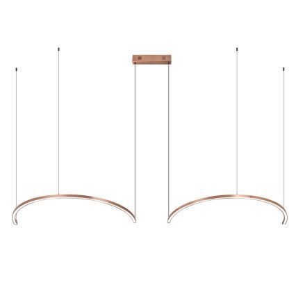 Immax NEO 07328L - FINO LED Dimmable Cable Pendant Light 72W/230V, 120 cm, Rose Gold, Tuya + Remote Control