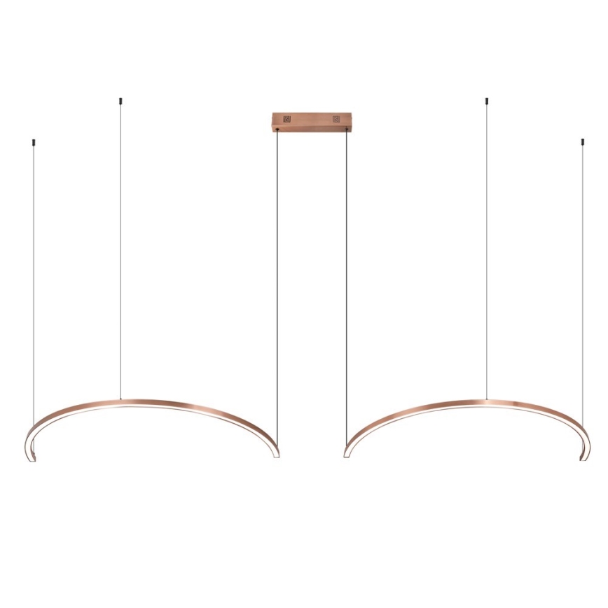 Immax NEO 07328L - FINO LED Dimmable Cable Pendant Light 72W/230V, 120 cm, Rose Gold, Tuya + Remote Control
