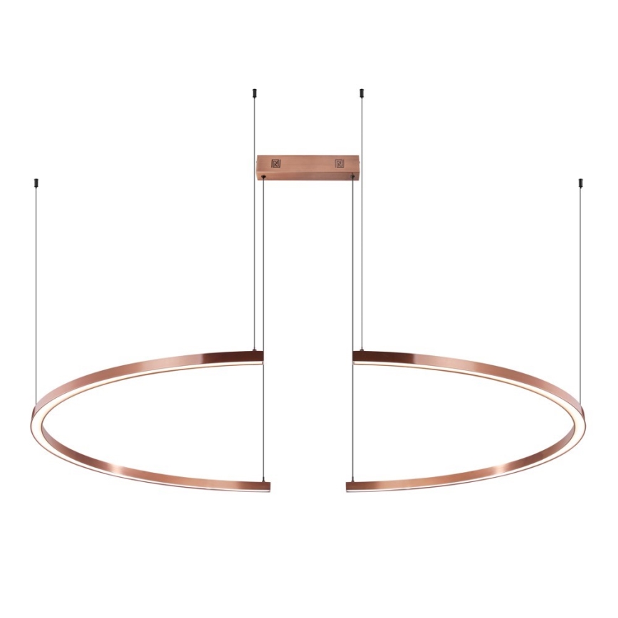 Immax NEO 07328L - FINO LED Dimmable Cable Pendant Light 72W/230V, 120 cm, Rose Gold, Tuya + Remote Control