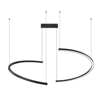 Immax NEO 07329L - FINO Dimmable Cable Pendant Light LED/72W/230V 120 cm Black Tuya-enabled + Remote Control