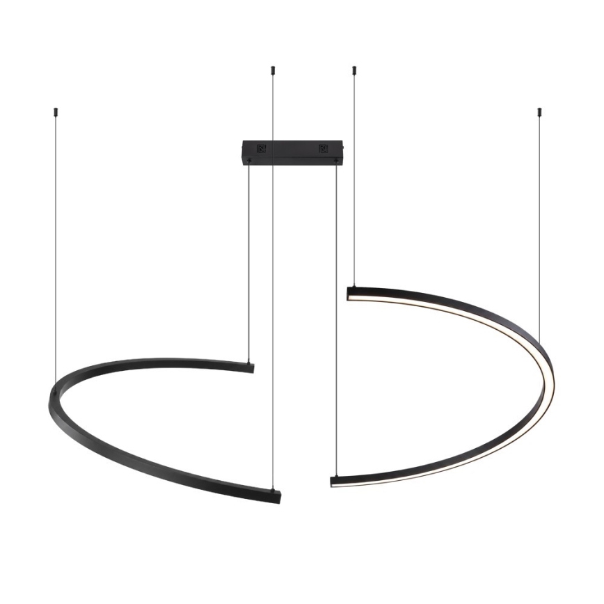 Immax NEO 07329L - FINO Dimmable Cable Pendant Light LED/72W/230V 120 cm Black Tuya-enabled + Remote Control