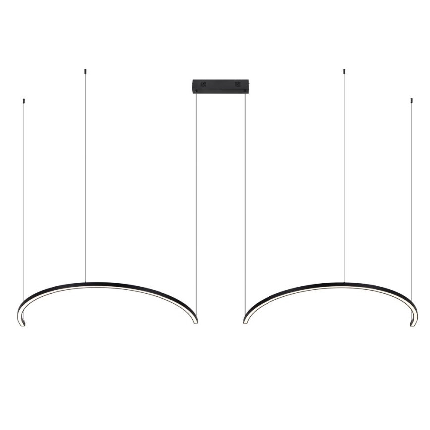 Immax NEO 07329L - FINO Dimmable Cable Pendant Light LED/72W/230V 120 cm Black Tuya-enabled + Remote Control
