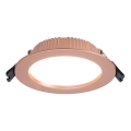 Immax NEO 07330L - Dimmable recessed DOWN LED light/12W/230V Wi-Fi Tuya Ø 12 cm rose gold