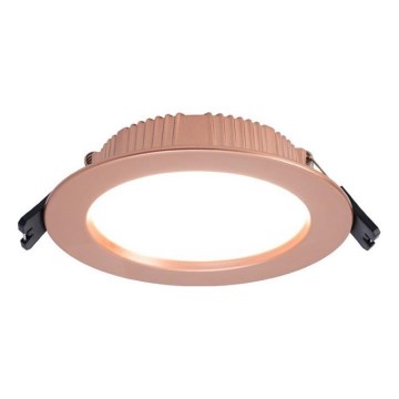 Immax NEO 07330L - Dimmable recessed DOWN LED light/12W/230V Wi-Fi Tuya Ø 12 cm rose gold