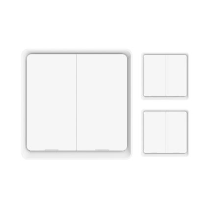 Immax NEO 07507C - SET 3x Switch 2-button SMART 3xCR2430 Zigbee 3.0 Tuya
