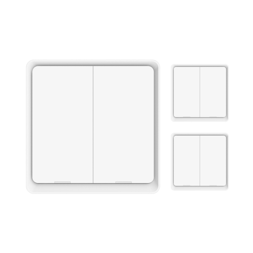 Immax NEO 07507C - SET 3x Switch 2-button SMART 3xCR2430 Zigbee 3.0 Tuya