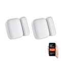 Immax NEO 07511L - SET 2x Magnetic window and door sensor SMART 1xCR2032  Zigbee Tuya