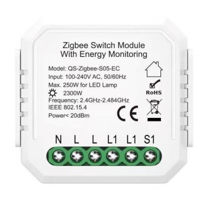 Immax NEO 07521L - Smart controller with consumption measurement V6 1-button Tuya