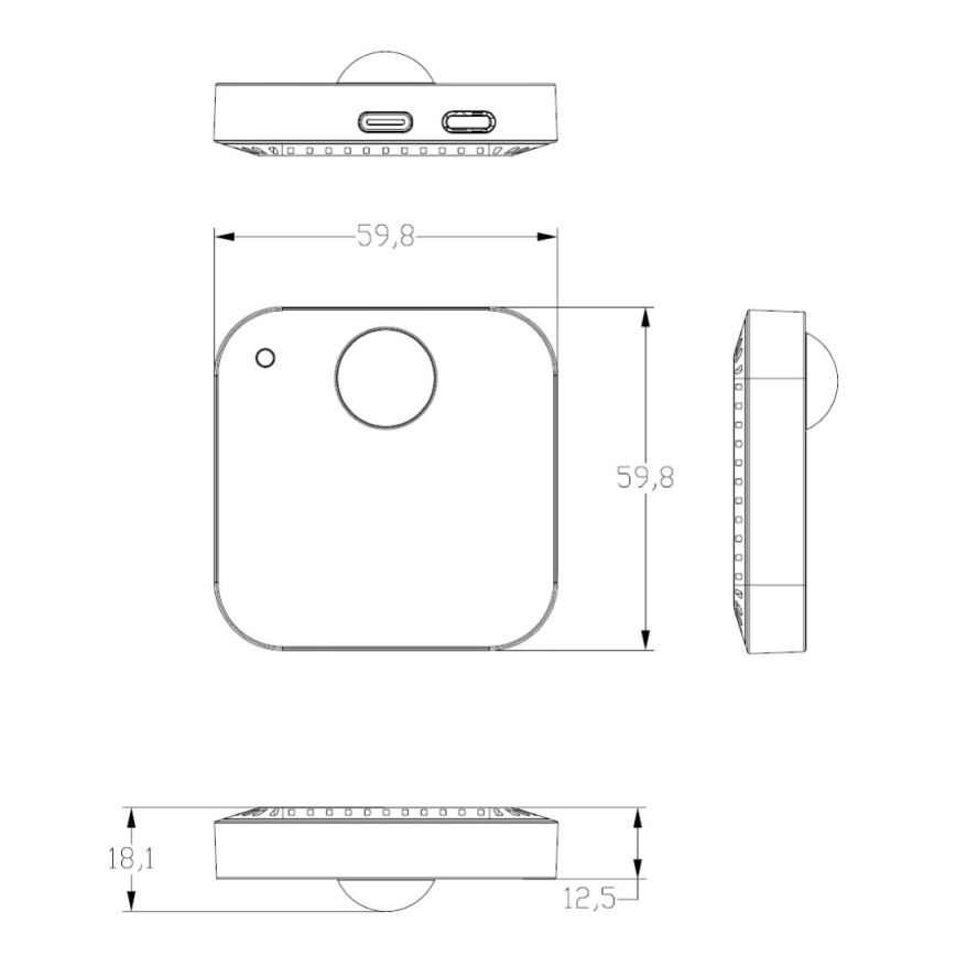 Immax NEO 07530L - Smart PIR, presence and lighting sensor USB/5V