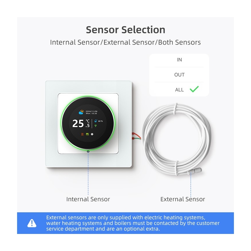 Immax NEO 07534L - Smart underfloor heating thermostat 230V/3A Wi‑Fi Tuya