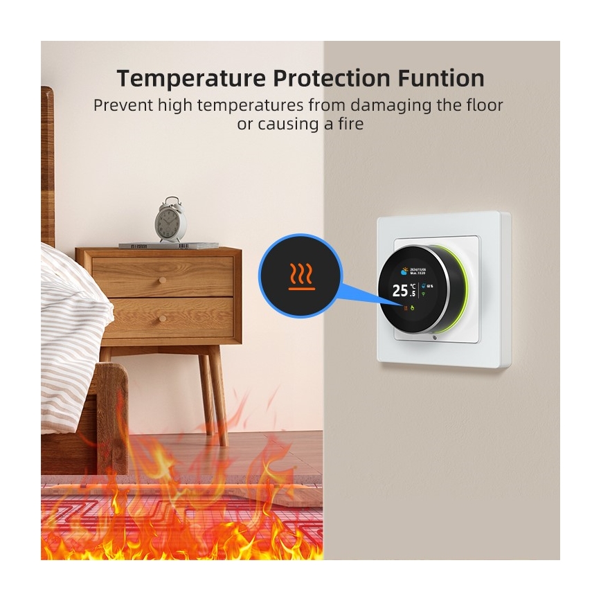 Immax NEO 07535L - Smart thermostat for electric underfloor heating 230V/16A Wi-Fi Tuya